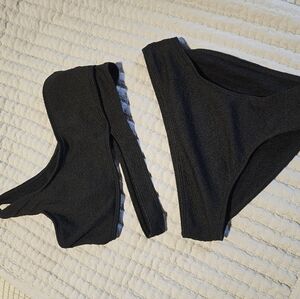 Shein Women's size small, 2 piece swim suit, black